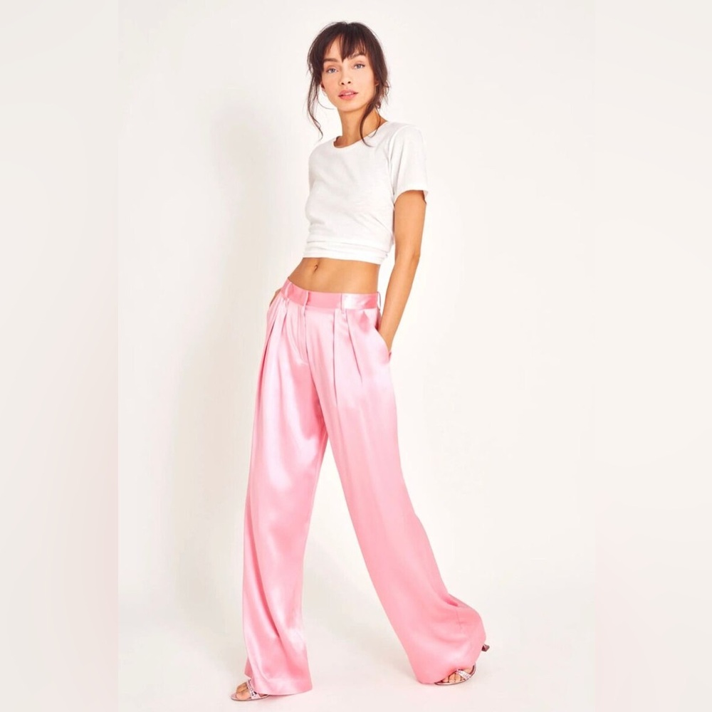 Loveshackfancy silk Emberlynn pants